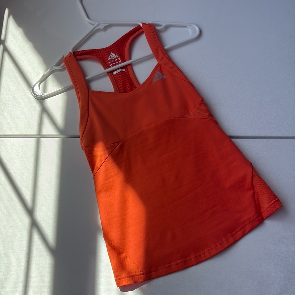 adidas Y2K Nike Pro Support Tank Orange Melon Extra Small